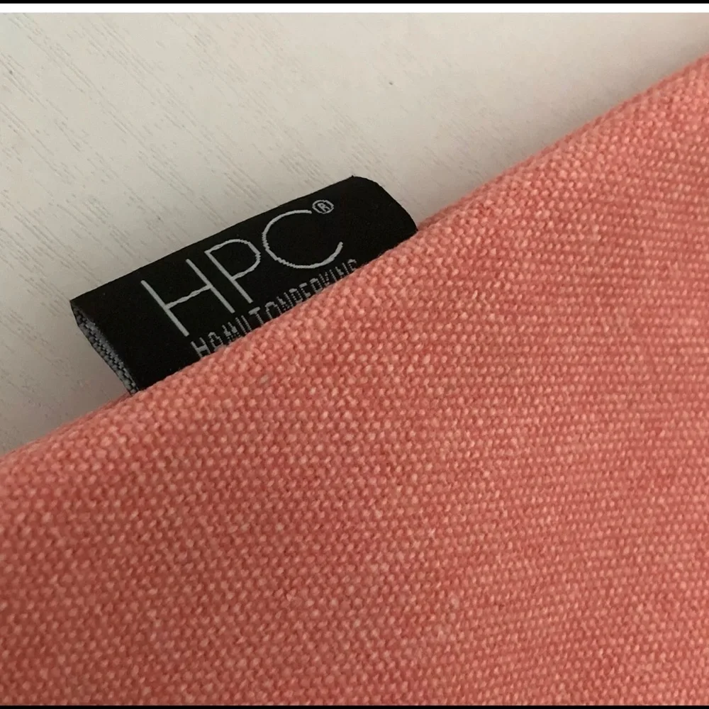 Hamilton Perkins Laptop Pouch in peach and cream